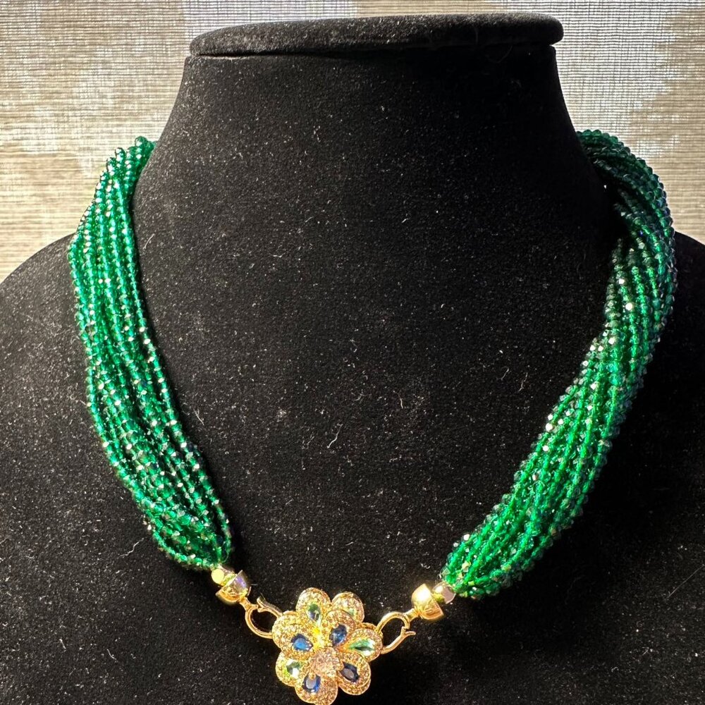 Hand made Tsavorite Necklace